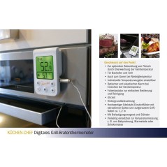 TFA White Cooking Thermometer - Precision, Quality & Style for Perfect Cooking Every Time!
